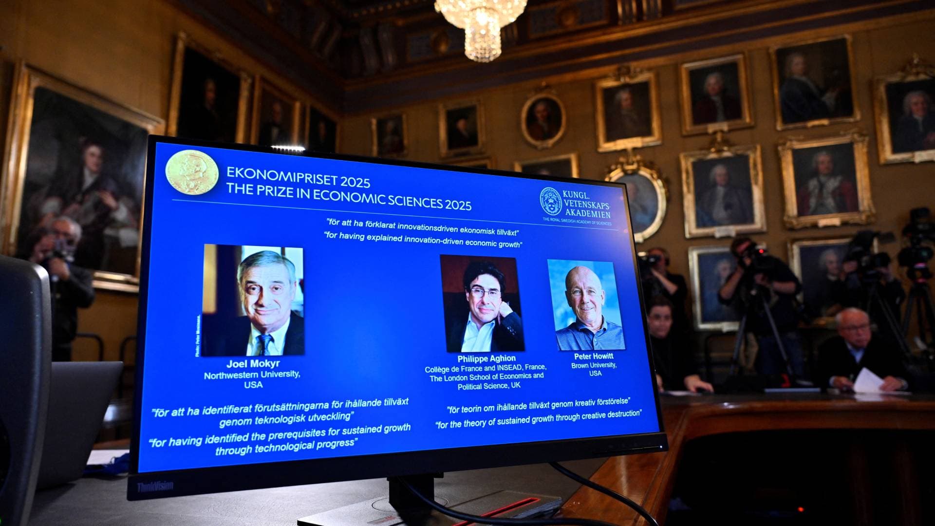 Çmimi Nobel në Ekonomi, për tre shkencëtarë që analizuan ndikimin e teknologjive të reja në rritjen ekonomike