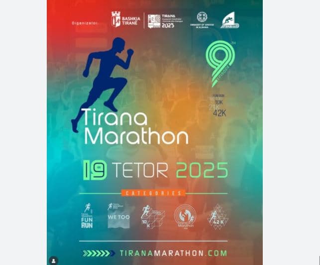     18-19 tetor-Maratona e Tiranës, këto janë akset rrugore që do të bllokohen