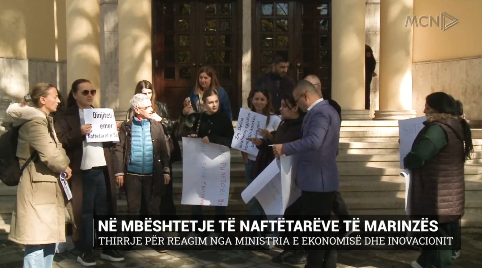 Në mbështetje të naftëtarëve të Marinzës/ Thirrje për reagim nga Ministria e Ekonomisë dhe Inovacionit (VIDEO)