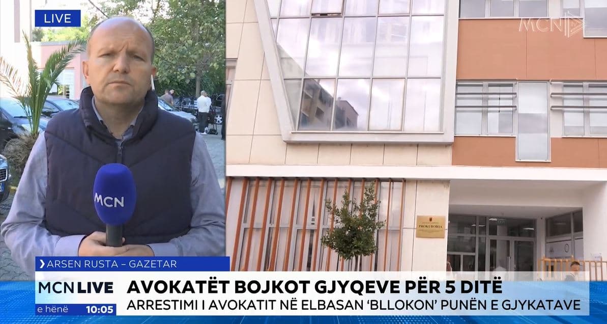 Arrestimi i avokatit në Elbasan bllokon punën e gjykatave (VIDEO)