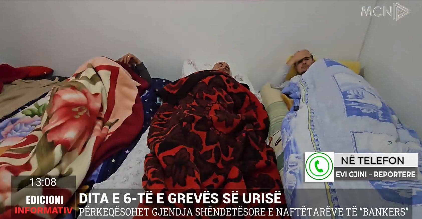 Dita e 6-të e grevës së urisë, përkeqësohet gjendja shëndetësore e naftëtarëve të “Bankers”/ Gjini: Pritet të shtohet numri i tyre (VIDEO)