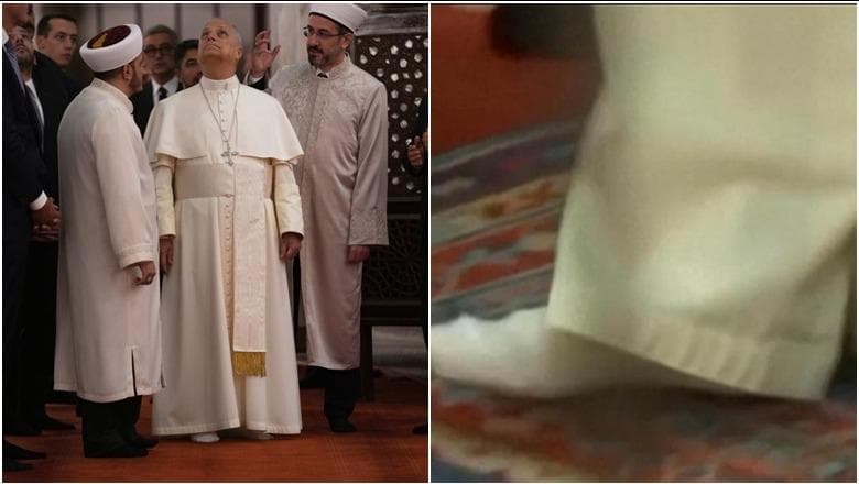 Papa Leon XIV futet zbathur në Xhaminë Blu, zgjedh të mos lutet