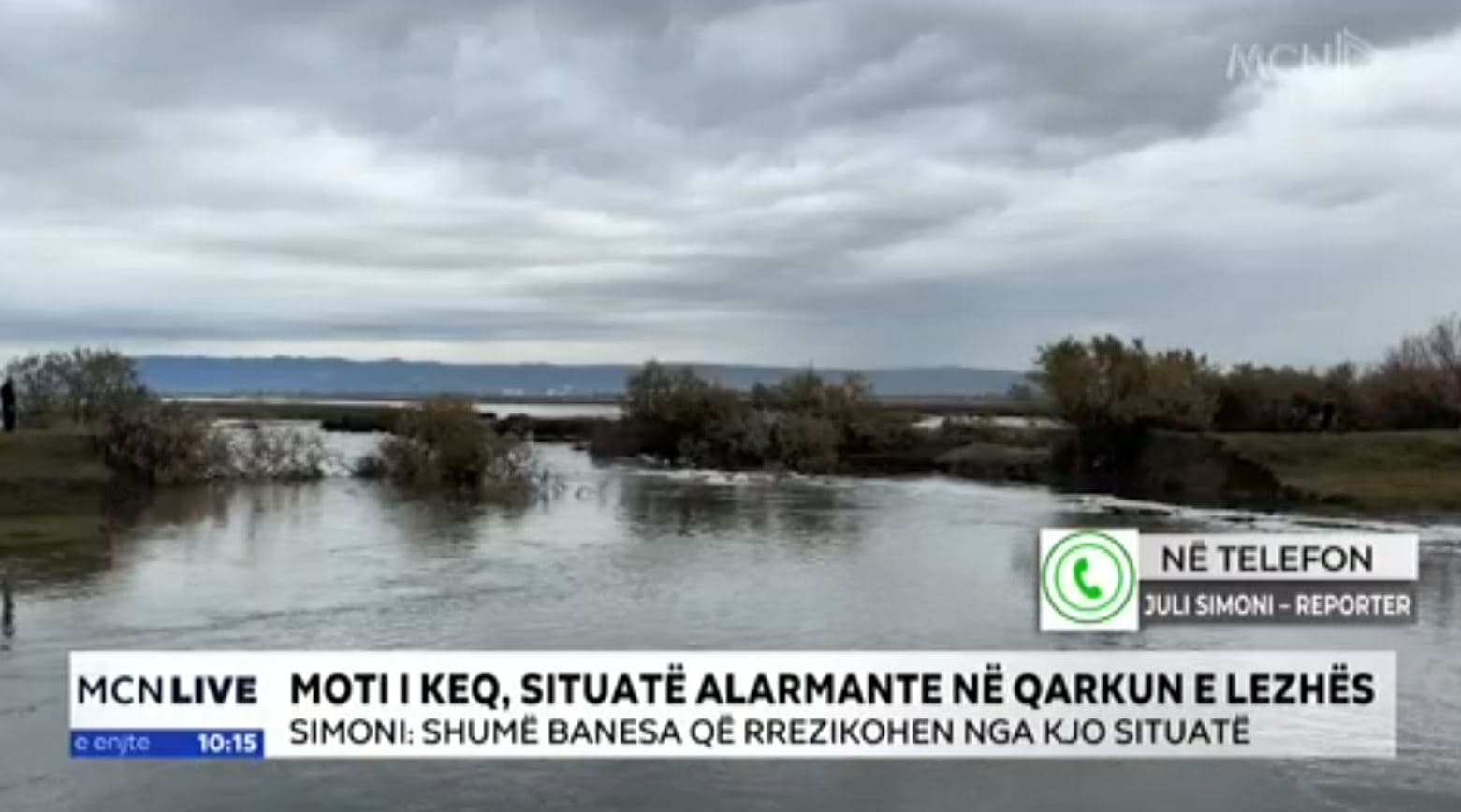 Moti i keq në Lezhë dëmton argjinaturën në Tale, uji depërton në zonat e banuara/ Shembje dhe në Mirditë (VIDEO)
