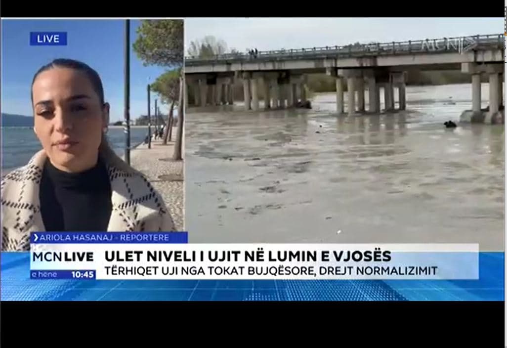 Hasanaj: Lumi Vjosa kthehet në normalitet. Bilanc i rëndë dëmesh në Çukë, Sarandë dhe Vrion (VIDEO)