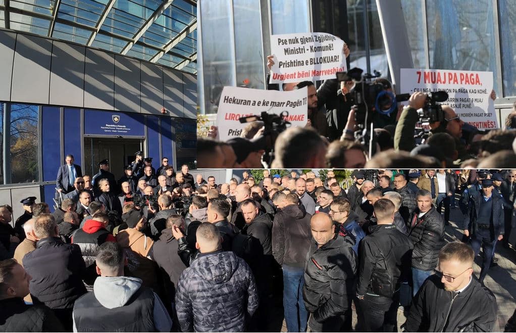 Ndërpritet trafiku urban në Prishtinë/ Protestës së punëtorëve para qeverisë i bashkohet edhe kryetari Rama