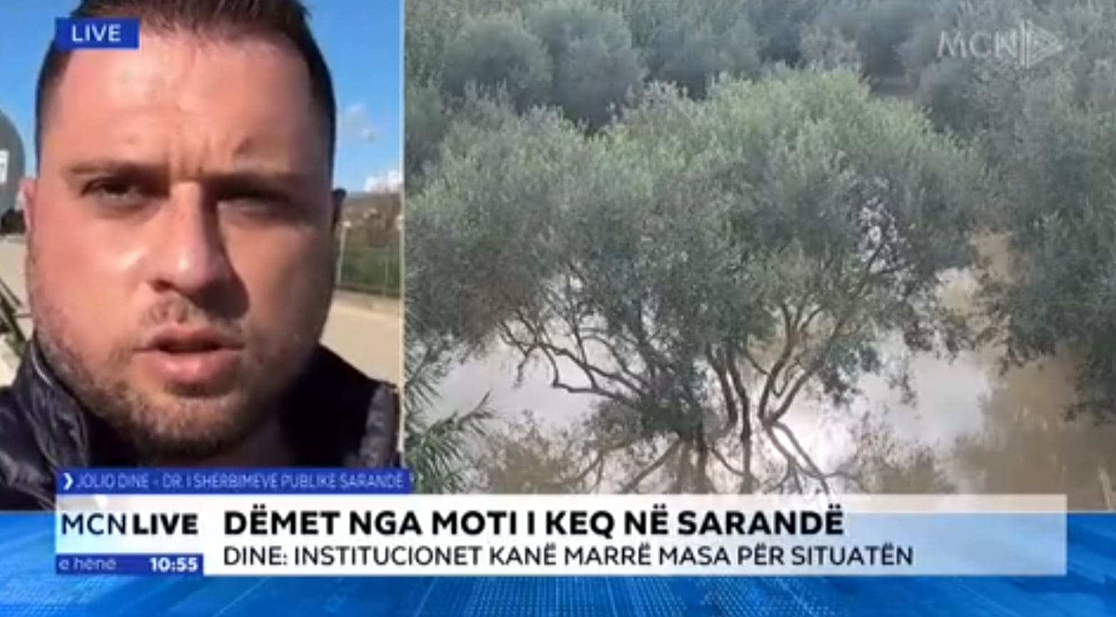 Moti i keq në Sarandë/ Dine: Mbi 500 hektarë tokë e përmbytur, 700 bagëti të ngordhura dhe mbi 200 shpendë (VIDEO)