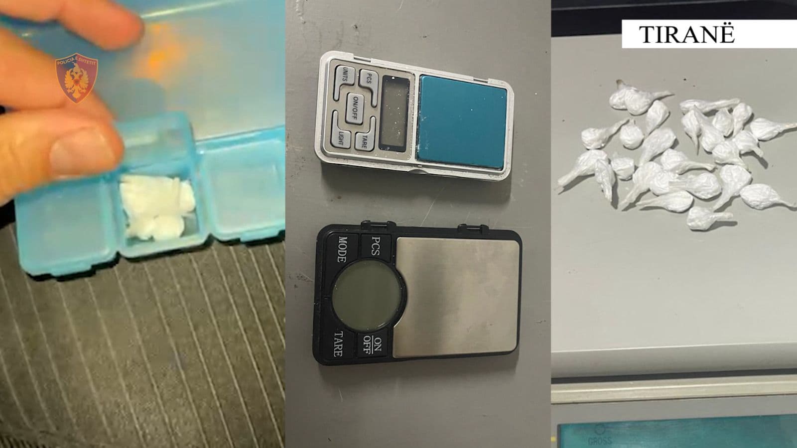 Shpërndante droga të forta, arrestohet një person në Tiranë, pranga dhe shoqëruesit të tij