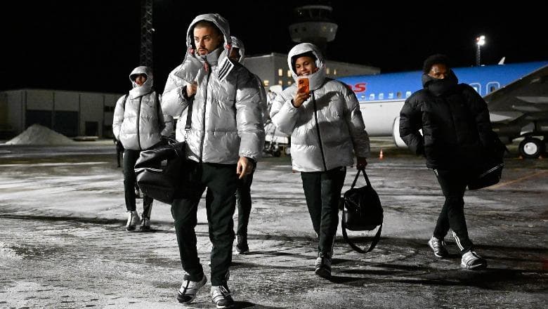 Skuadra e Juventus, në Bodo avionët nuk ulen për shkak të borës. Chiellini dhe Comolli udhëtojnë me makinë nga Suedia