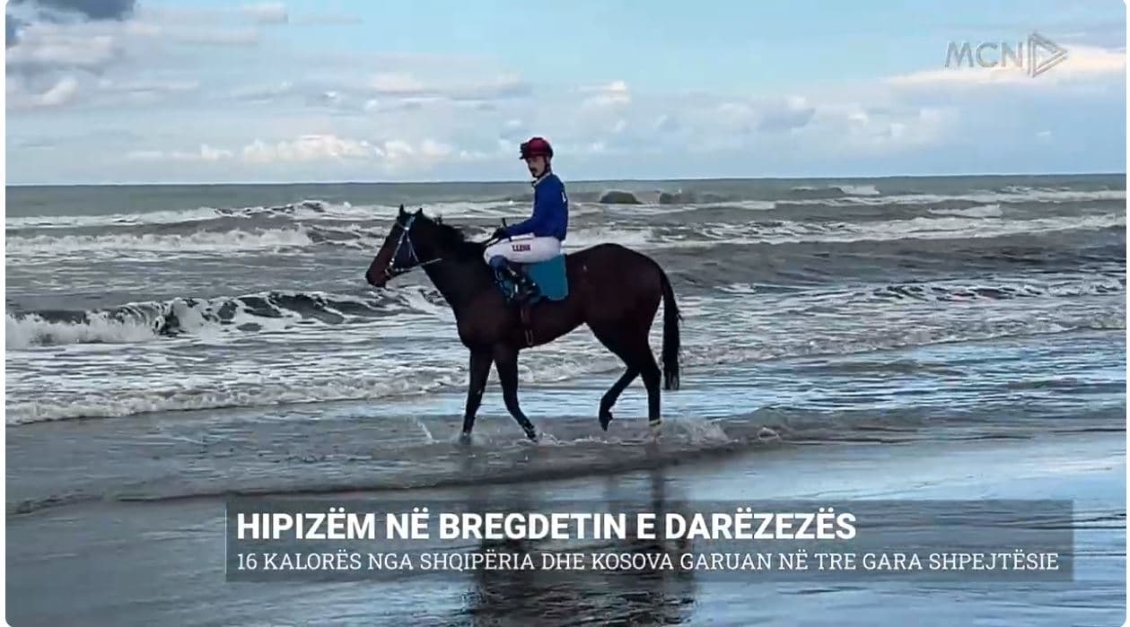 Hipizëm në bregdetin e Darëzezës, 16 kalorës nga Shqipëria dhe Kosova garuan në tre gara shpejtësie