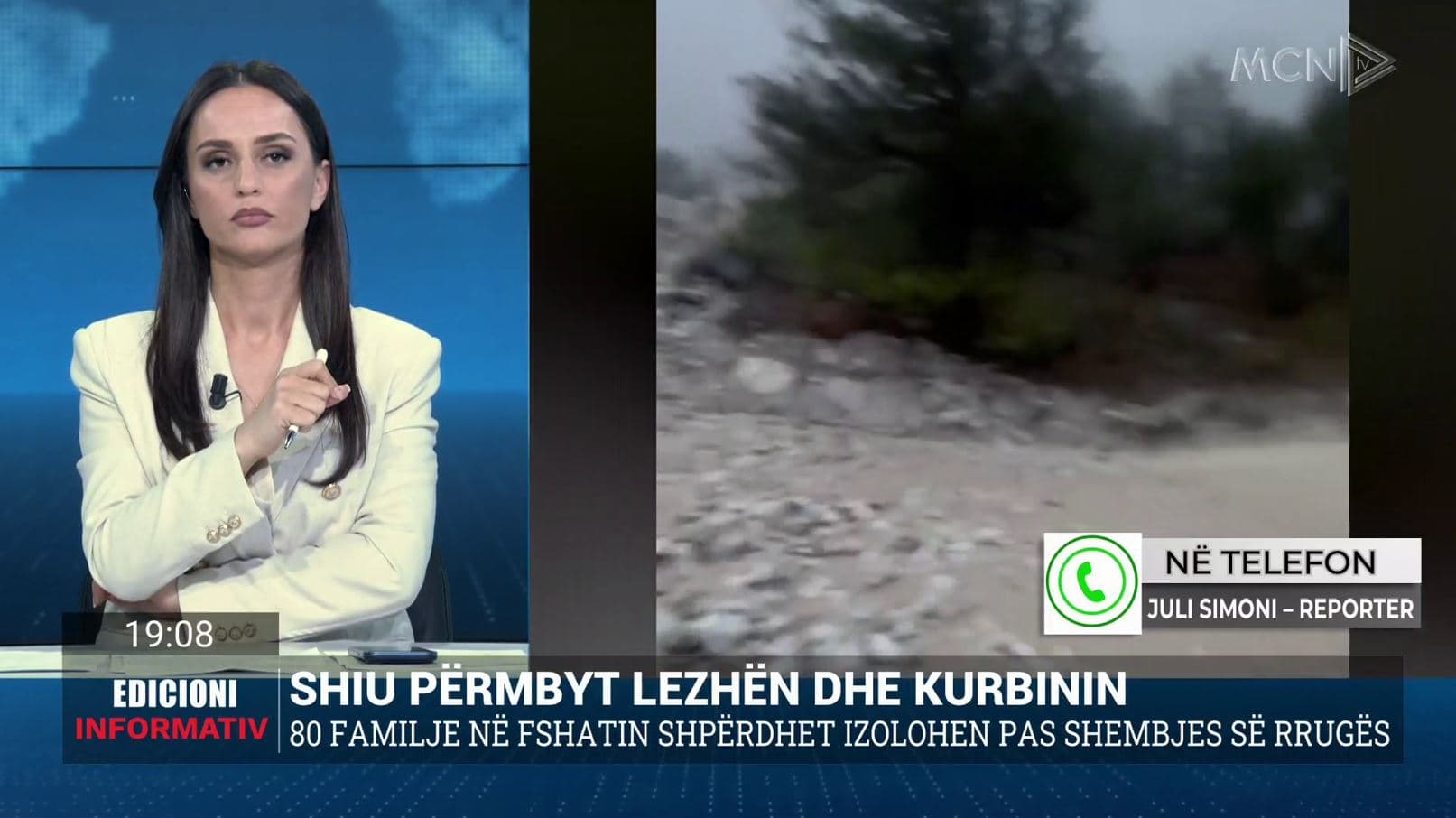 Përmbytje në Lezhë dhe Kurbin/ Evakuohen disa familje