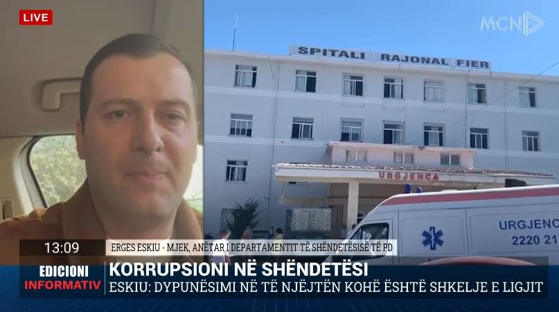 Korrupsioni në shëndetësi, mjeku Eskiu: Në Shqipëri po nuk dhe para, vdes! (VIDEO)