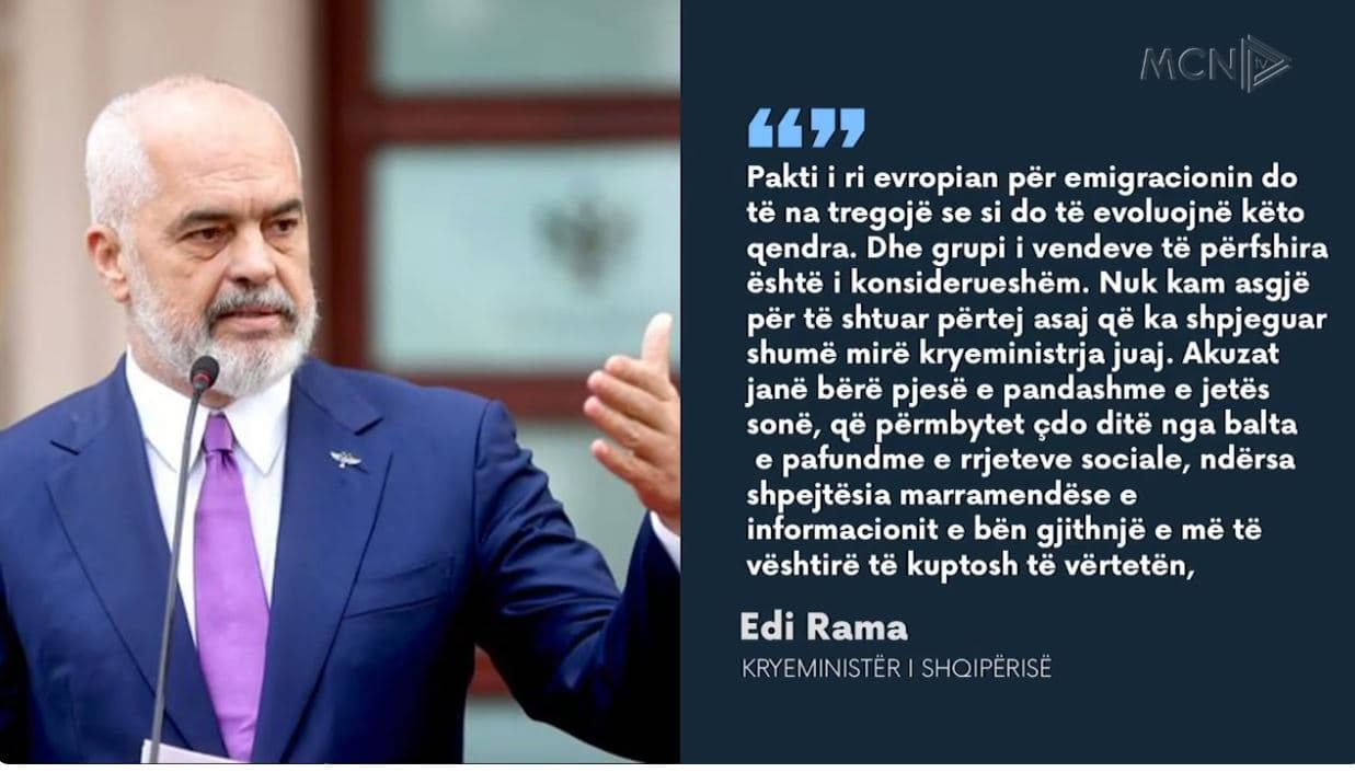 Fati i kampeve të Gjadrit “në dorën” e BE. Rama: Presim paktin e ri për emigracionin