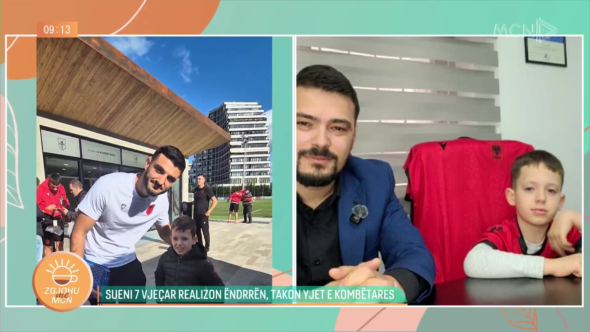 Suen Çika, 7-vjeçari që realizoi ëndrrën, takon yjet e kombëtares Broja dhe Asani, babai rrëfen detajet