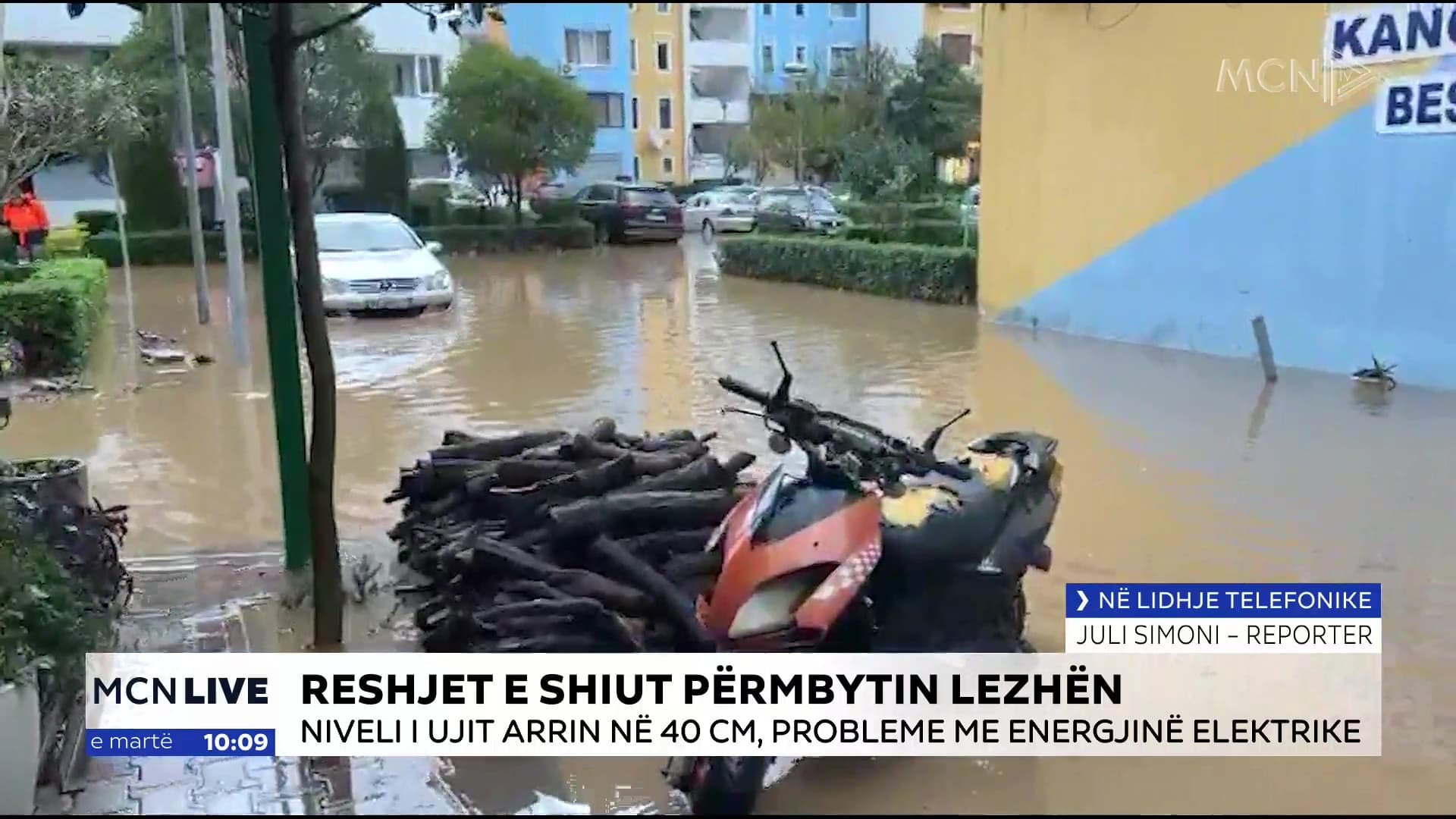 20% e Lezhës nën ujë/ Simoni: Kanali i ujërave në Zadrimë përmbyt disa hektarë tokë bujqësore (VIDEO)