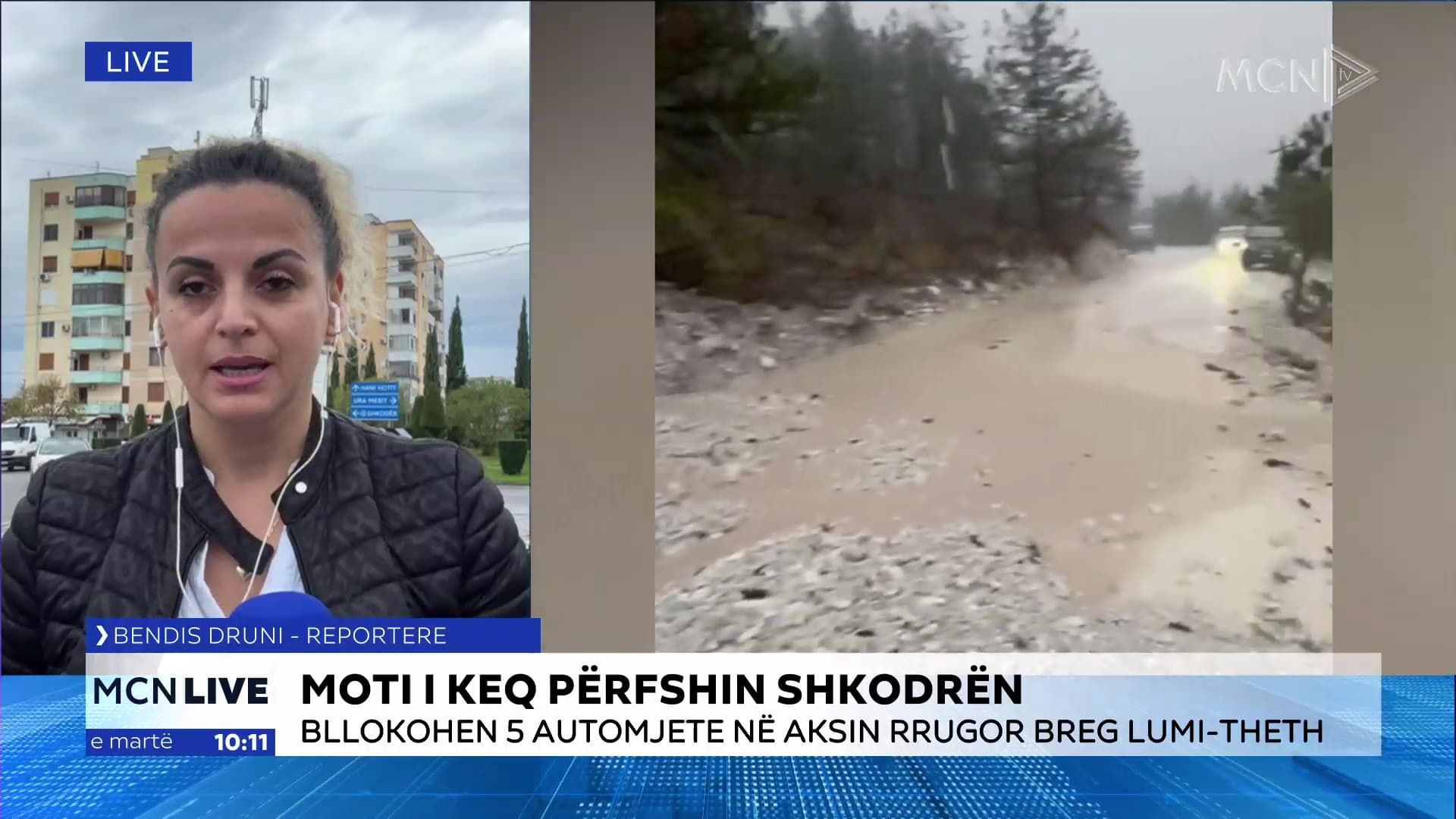   Moti i keq përfshin Shkodrën/ Druni: Zona e Thethit, ndër më të vështirat për shkak të reshjeve intensive (VIDEO)
