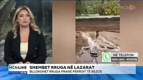   Vështirësitë e motit në Gjirokastër/ Qirko: Shembet rruga në Lazarat, disa fshatra prej 12 orësh pa energji elektrike (VIDEO)