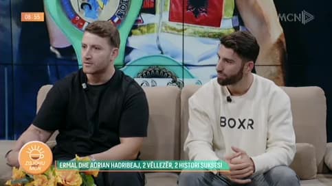 Ermal dhe Adrian Hadribeaj, dy vëllezër të suksesshëm në boks, rrëfejnë rrugëtimin e tyre në “Zgjohu me MCN”