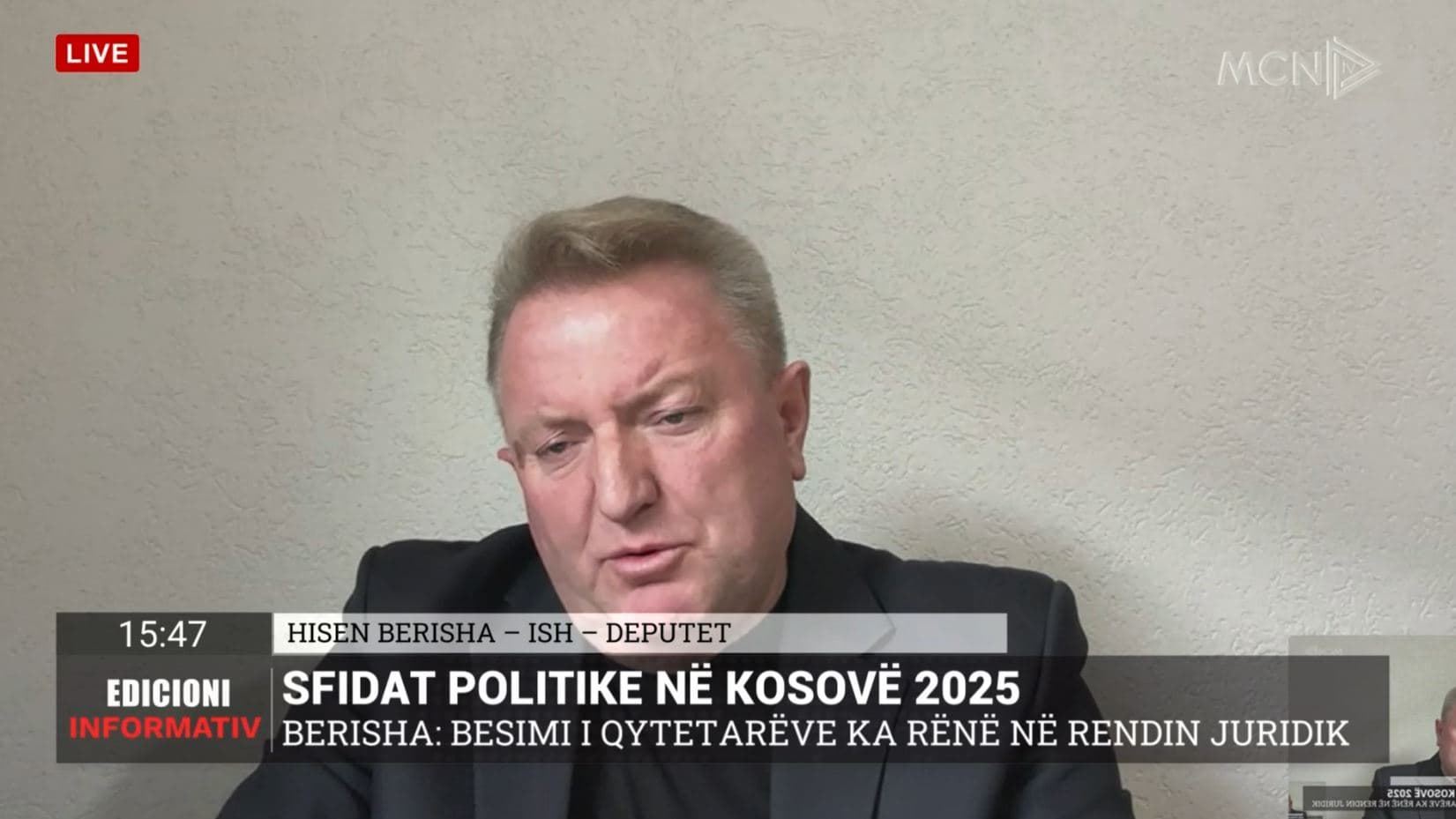 Berisha: 2025, një vit i mbrapshtë për Kosovën 