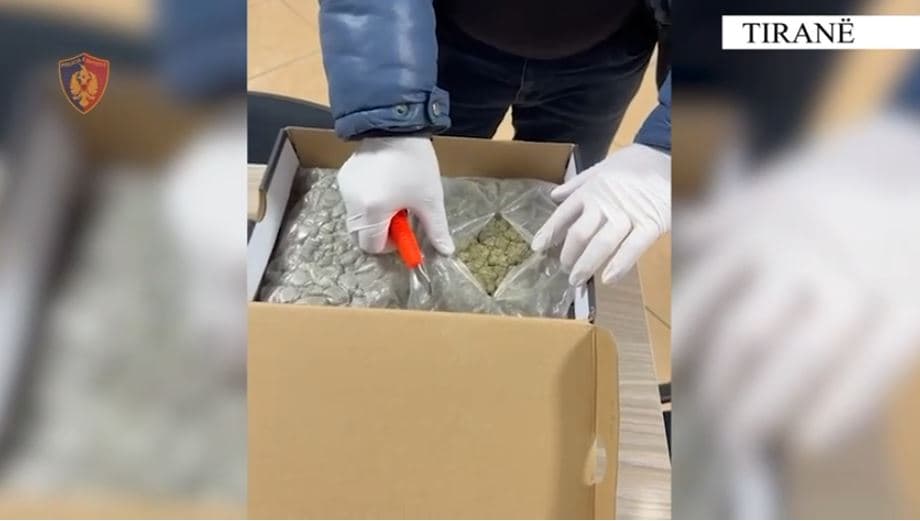 Sekuestrohet në Tiranë kanabis në trajtë xhelatine e ardhur nga Kanadaja, në pranga një person