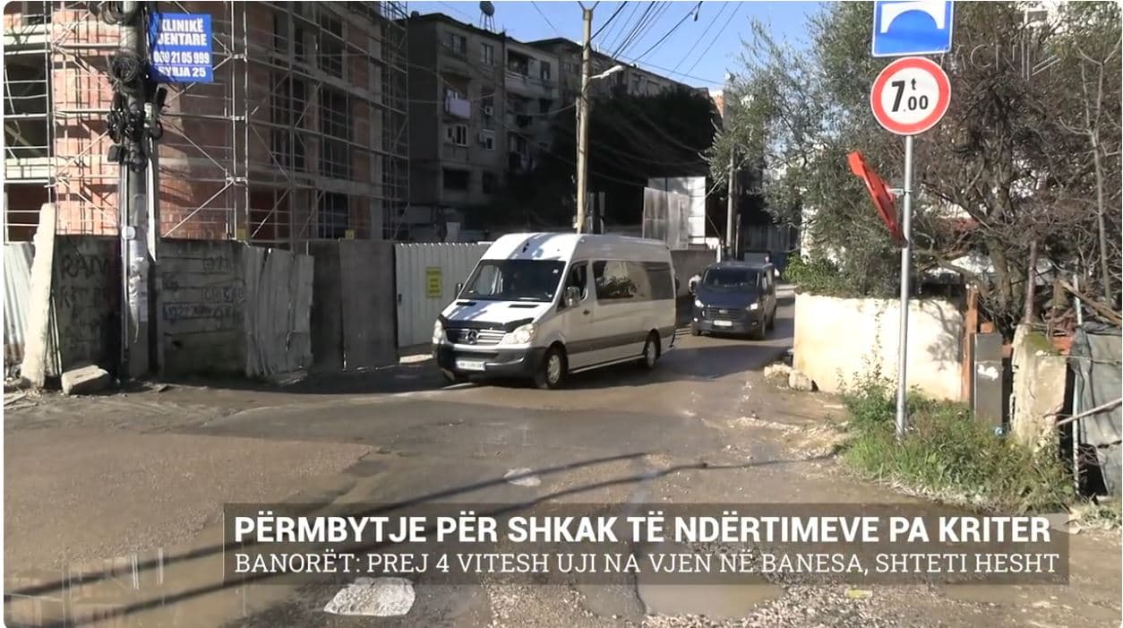 Përmbytje për shkak të ndërtimeve pa kriter/ Banorët: Prej 4 vitesh uji na vjen në banesa