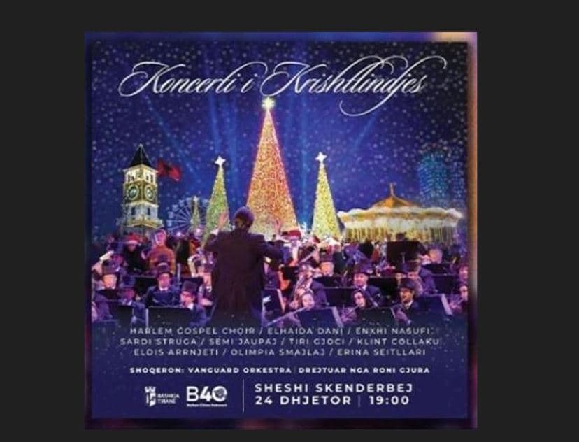   Në vigjilje të Krishtlindjes, sonte koncerte festive në sheshin “Skënderbej”