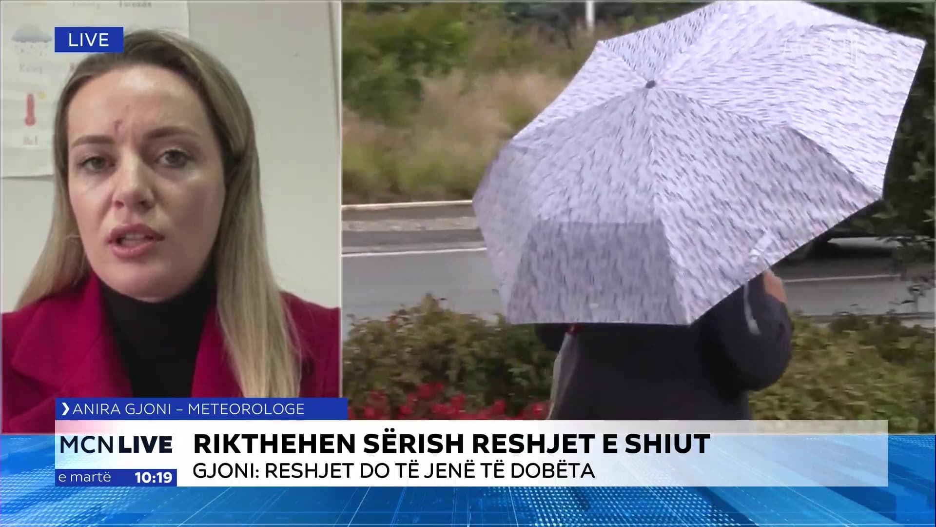 Rikthehen reshjet e shiut/ Gjoni: Të pranishme gjatë gjithë javës, me intensitet të dobët (VIDEO)