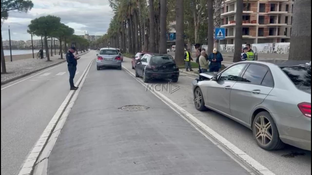  Aksident i trefishtë në Lungomare, lëndohet një person (VIDEO)