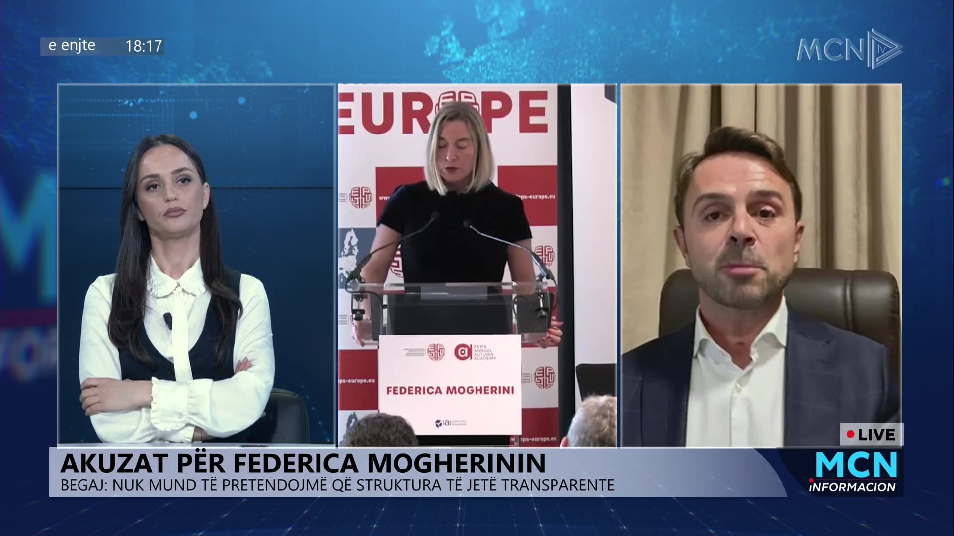Akuzat ndaj Federica Mogherinit/ Begaj: Hetimet do të tregojnë nëse do të preket edhe Kolegji Evropian në Tiranë