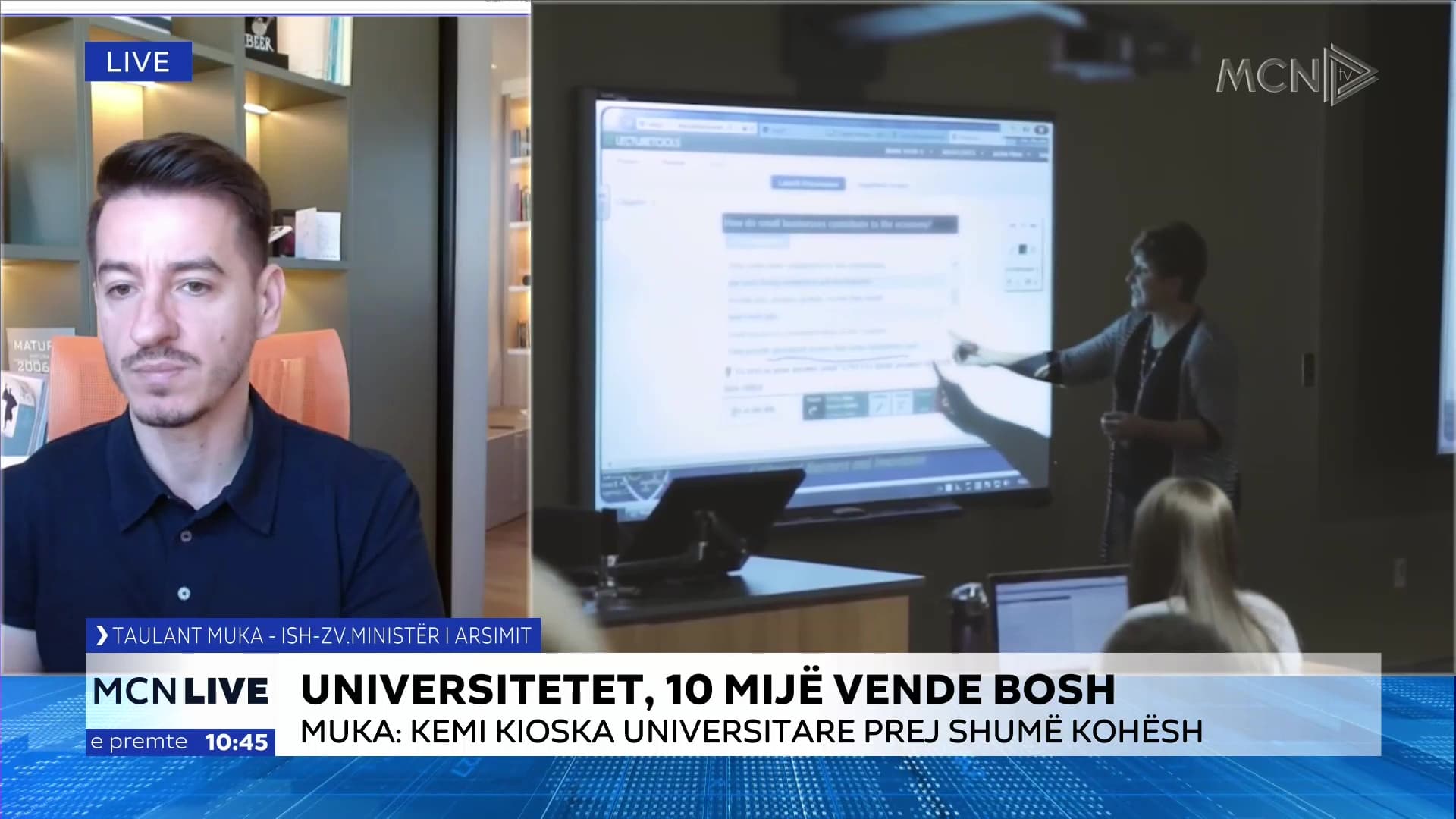 Universitetet, 10 mijë vende bosh/ Muka: Kemi ministra të “ç-arsimit”, mbahet peng zhvillimi i arsimit përmes keqpërdorimit të taksave publike (VIDEO)
