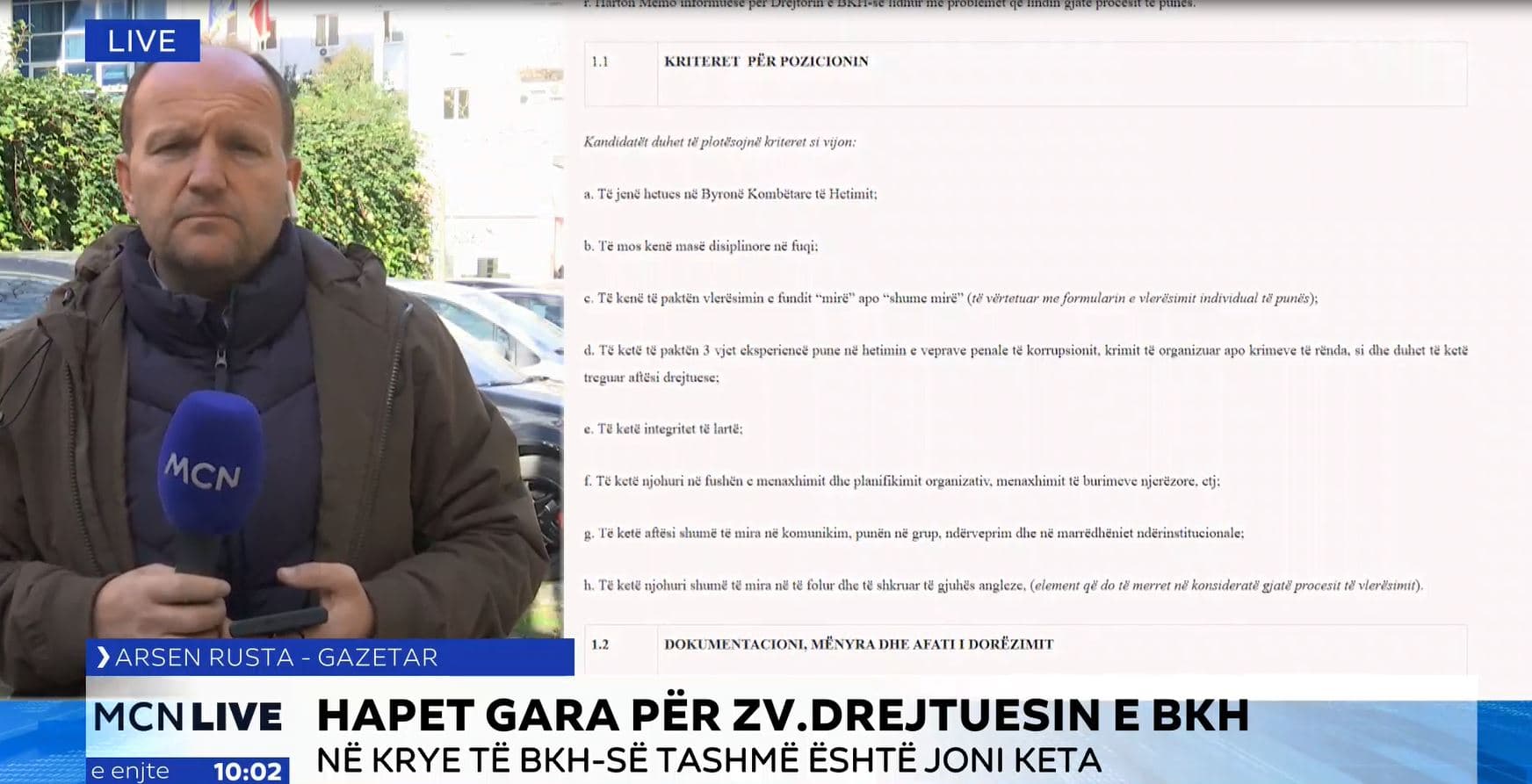 Hapet gara për zv.drejtorin e BKH-së, ja kriteret 