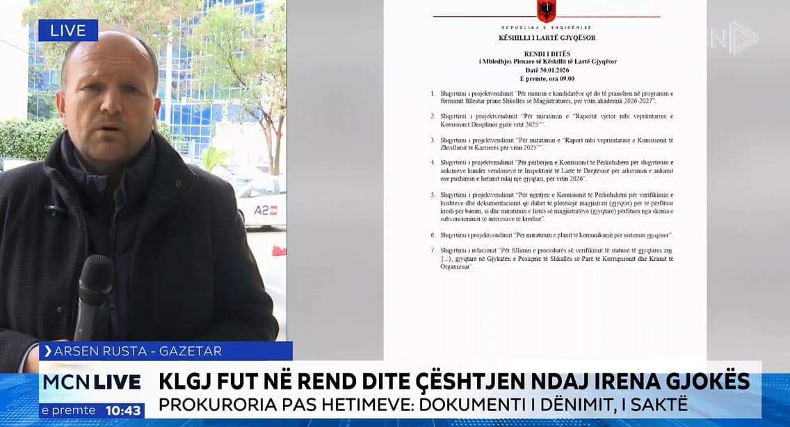 Irena Gjoka/ KLGJ fut çështjen në rend dite, pritet përgjigje nëse i plotëson kushtet për të qenë magjistrate (VIDEO)