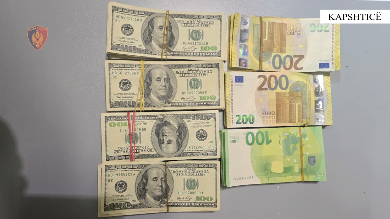 Fshehu 38 mijë dollarë në trup, ndalohet një person në Kapshticë