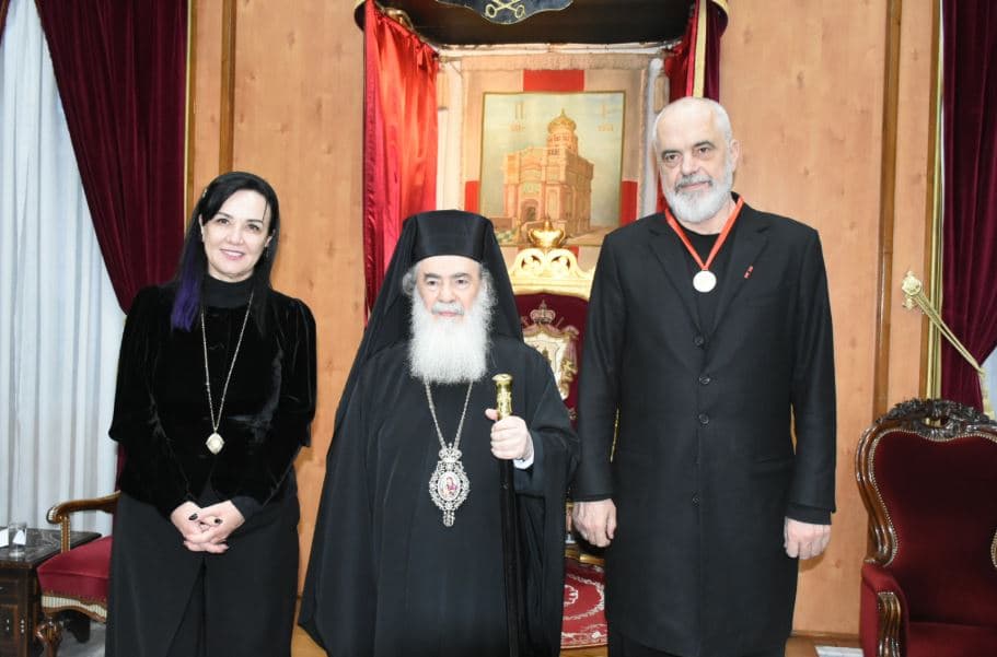 Rama pritet nga Patriarku i Jeruzalemit 