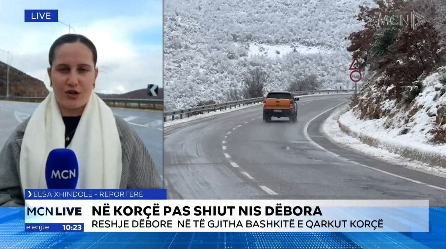 Juglindja e vendit mbulohet nga dëbora, akset ku ka rrëshqitje të rrugës dhe bllokime (VIDEO)