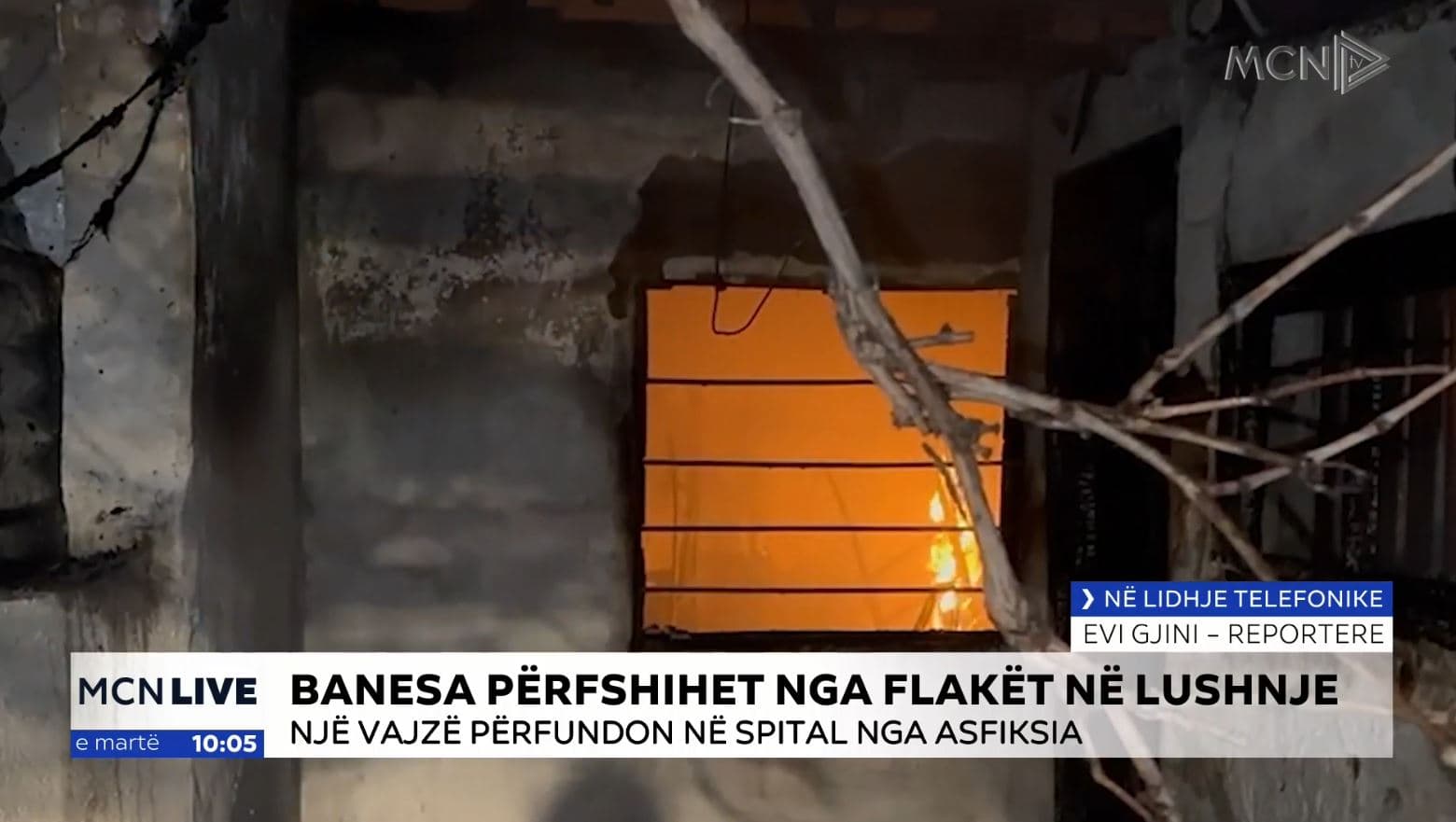 Zjarri në banesën në Lushnjë nga rezistenca, një vajzë përfundon në spital nga asfiksia (VIDEO)