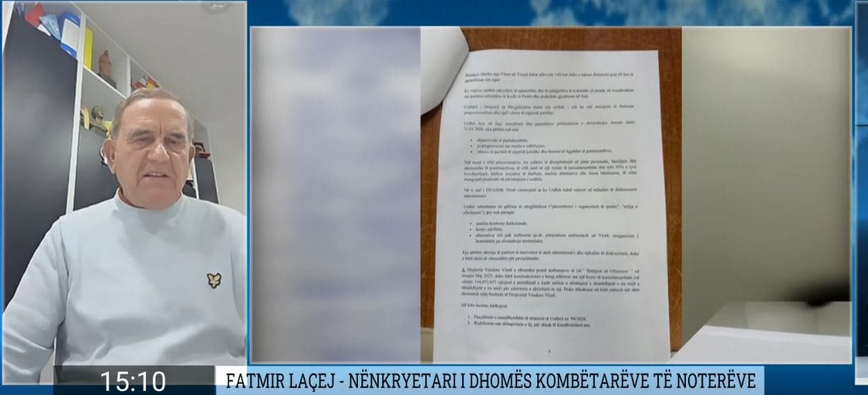 Laçej: Zhvendosja e Kadastrës nuk i prek qytetarët. Regjistri kombëtar për lejet e ndërtimit, rrit përgjegjësinë e noterëve 