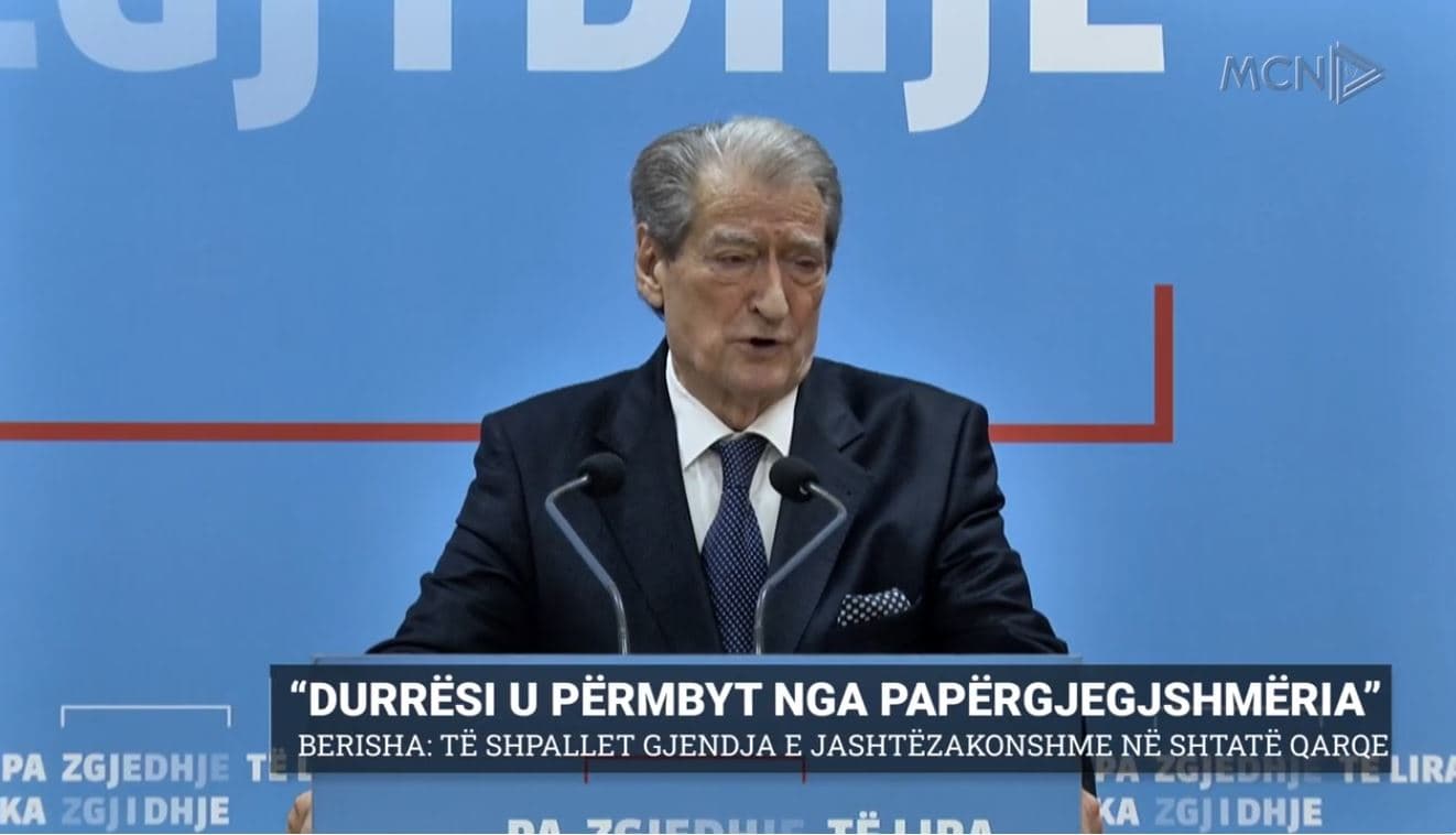 “Durrësi u përmbyt nga papërgjegjshmëria”. Berisha: Të shpallet gjendja e jashtëzakonshme në 7 qarqe