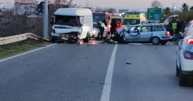 Aksident me 5 të plagosur në aksin Fushë-Milot- Lezhë (VIDEO)