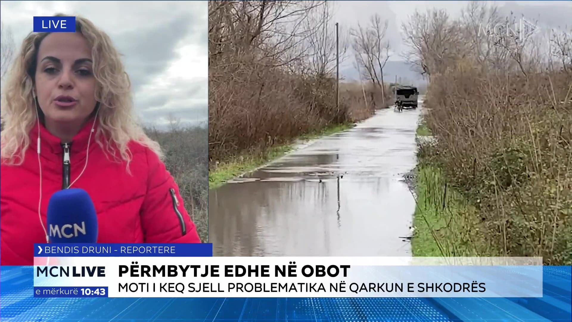 Përmbytje edhe në Obot/ Moti i keq sjell problematika në qarkun e Shkodrës (VIDEO)