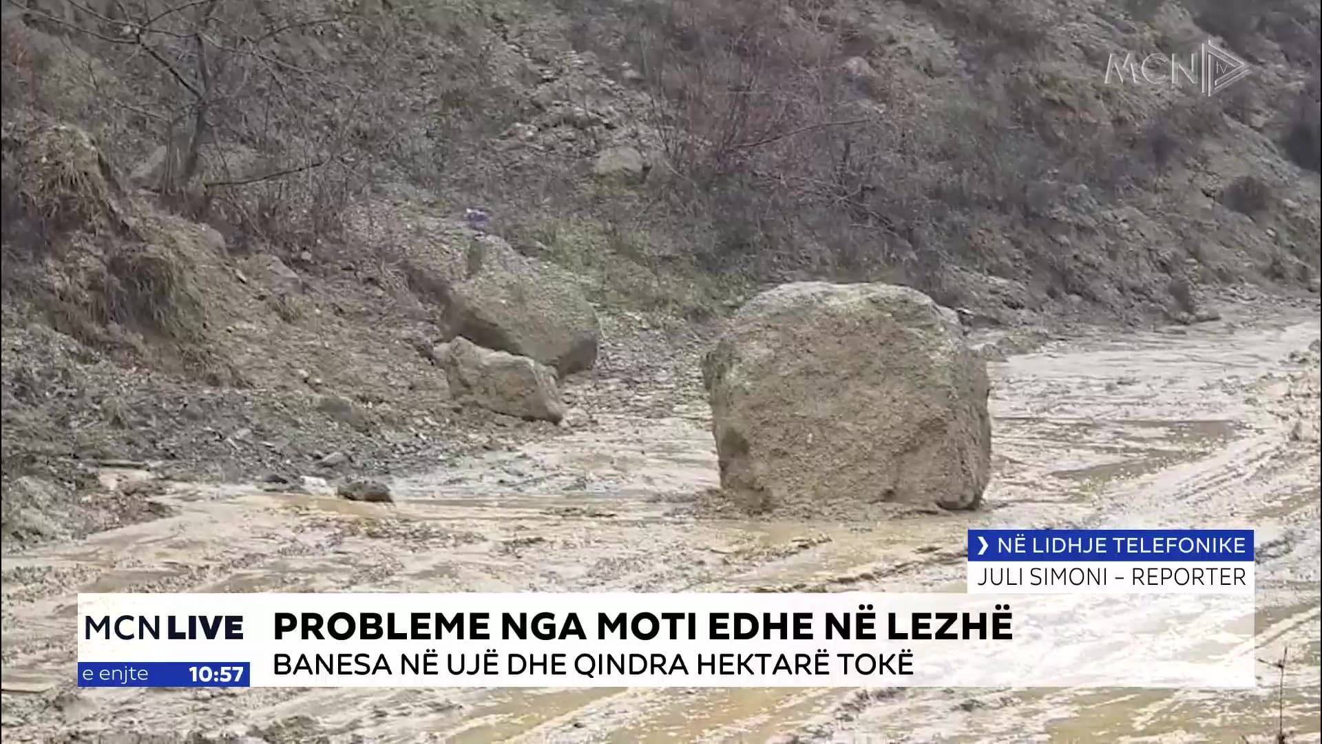 Moti i keq, 3 mijë hektarë ndodhen nën ujë në Lezhë dhe Kurbin (VIDEO)