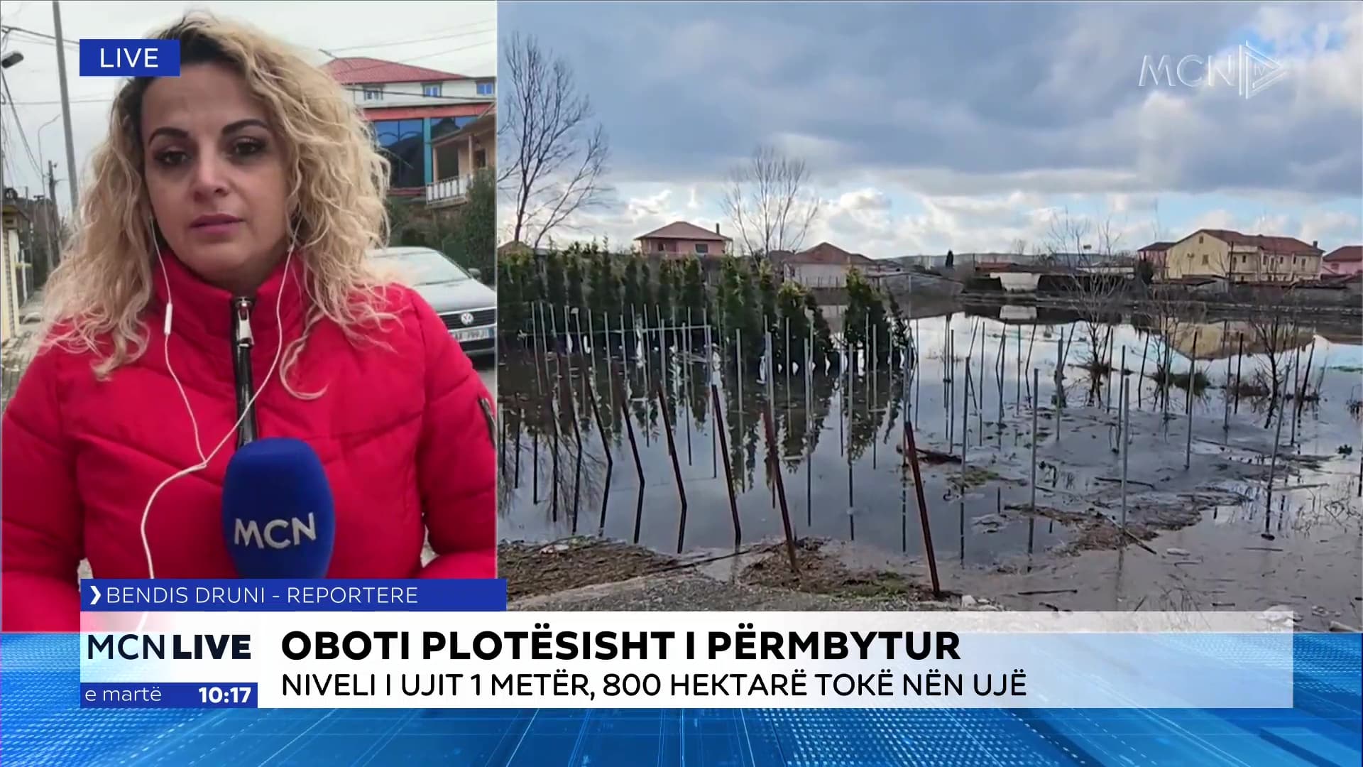   Oboti plotësisht i përmbytur/ Druni: Niveli i ujit mbi 1 metër, 800 hektarë tokë nën ujë në qarkun e Shkodrës