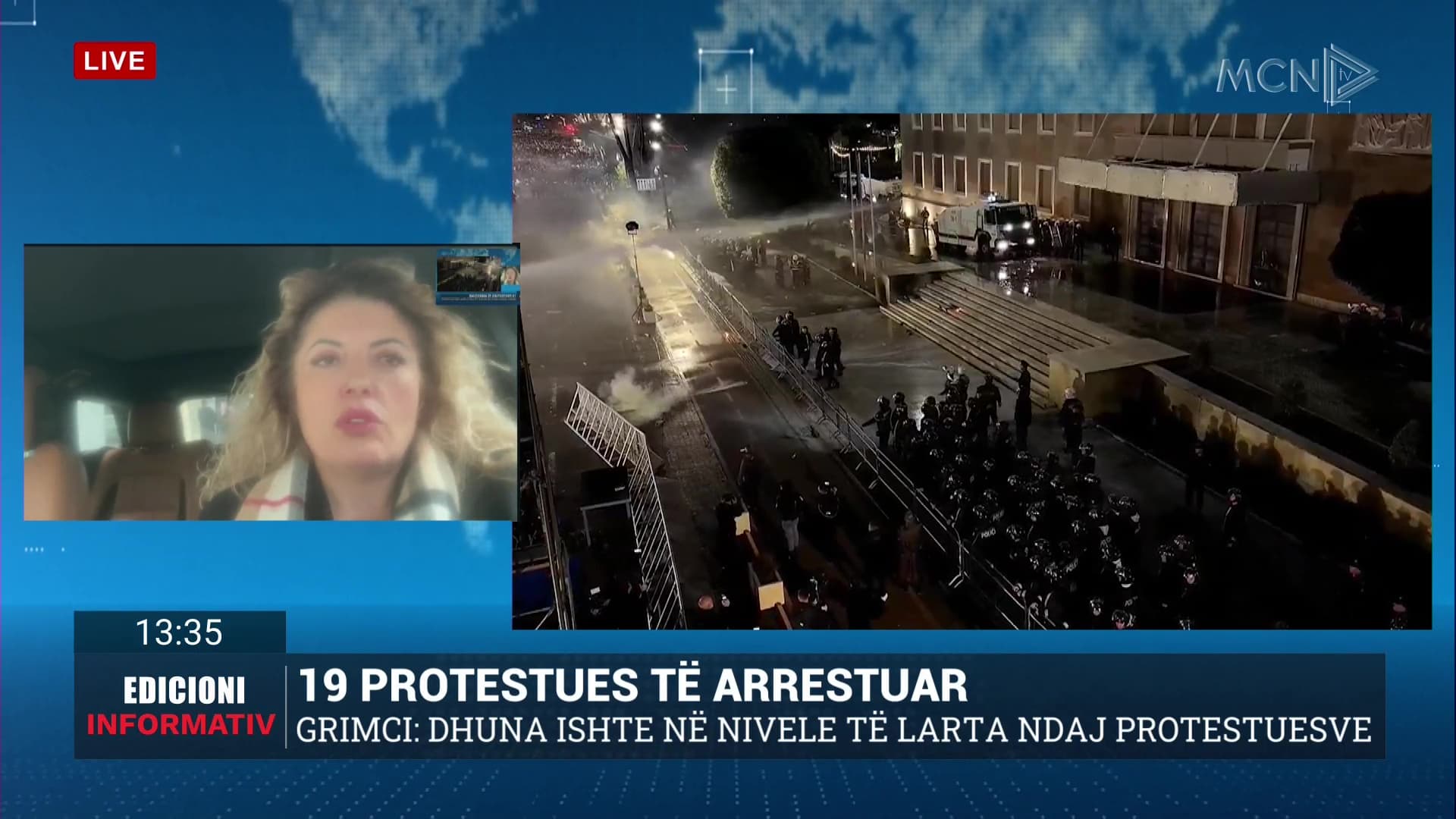 19 protestues të arrestuar/ Grimci: Shumica e arrestimeve nga policia janë thjesht për statistikë