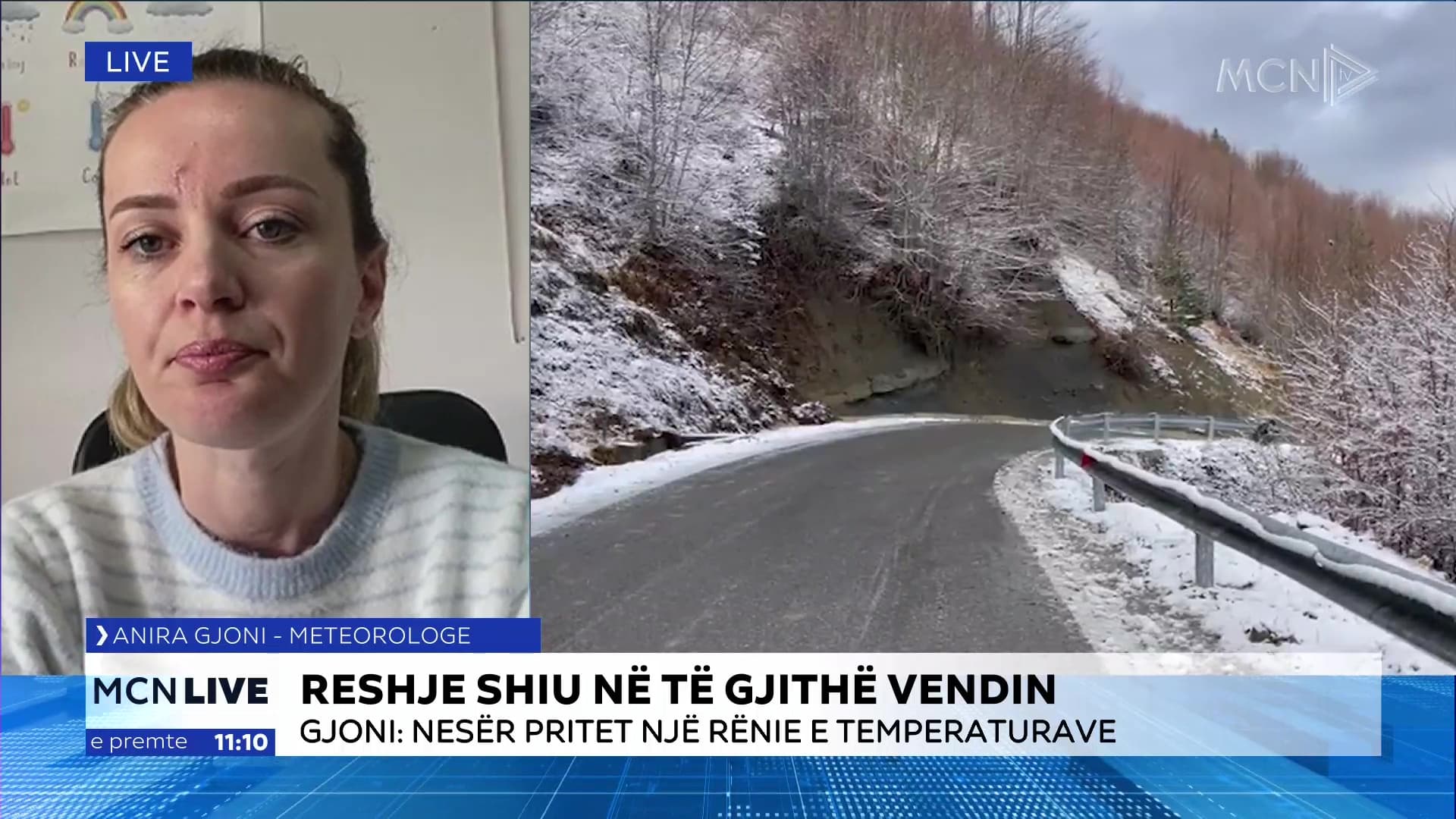 Gjoni: Deri në fundjavë reshje të dobëta shiu, nga nesër rënie e temperaturave (VIDEO)