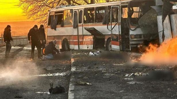 Kiev/ Droni rus godet autobusin, 12 të vdekur