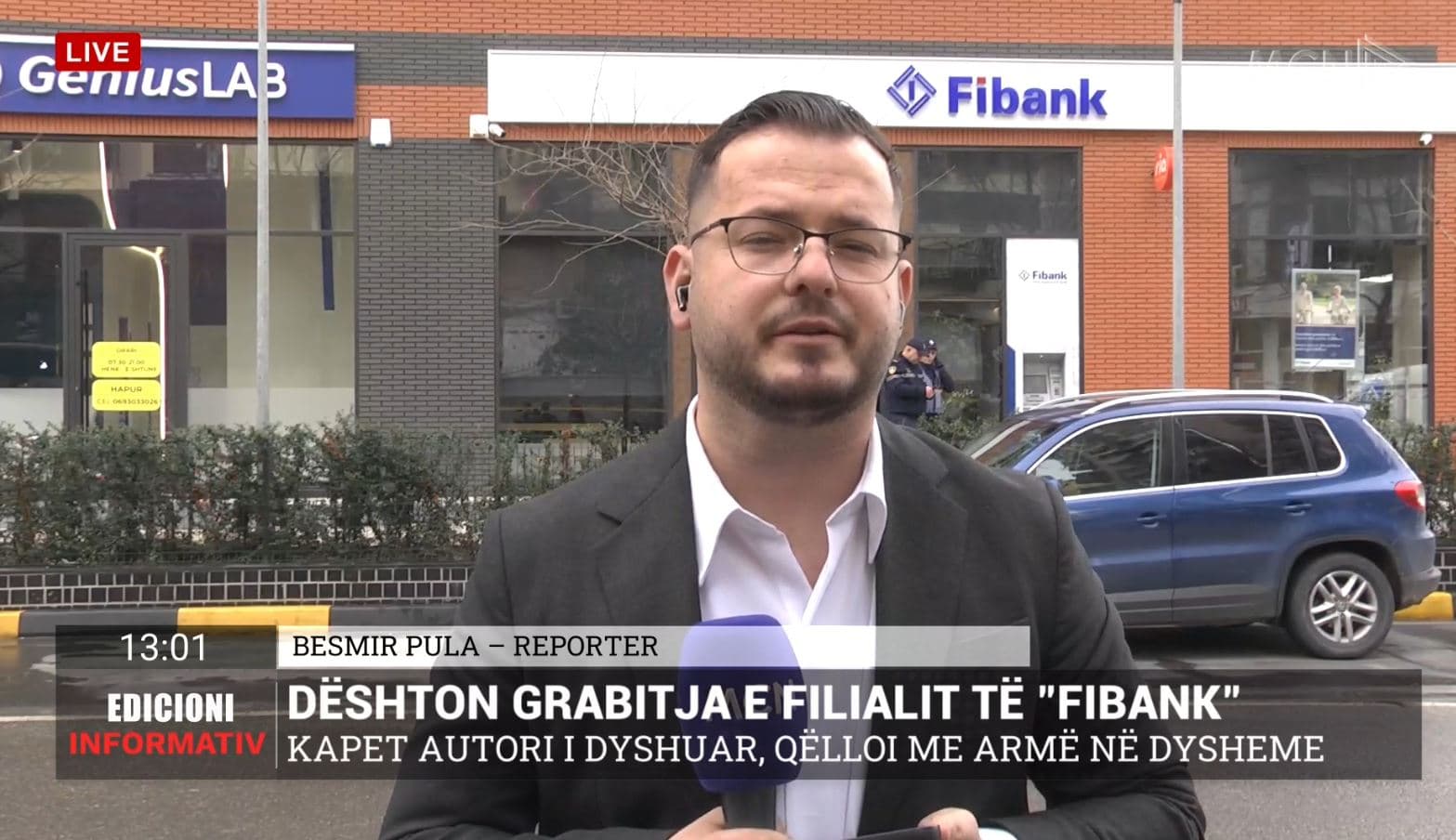 Grabitja e Fibank/ Pula: Dyshohet se 58-vjeçari mori 20 milionë lekë nga arka, qëlloi me armë në dysheme (VIDEO)