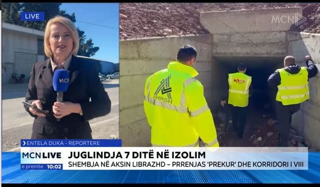 Juglindja 7 ditë e bllokuar/ Policia rrit perimetrin e sigurisë, devijohet lumi Shkumbin për ndërtimin e rrugës alternative (VIDEO)
