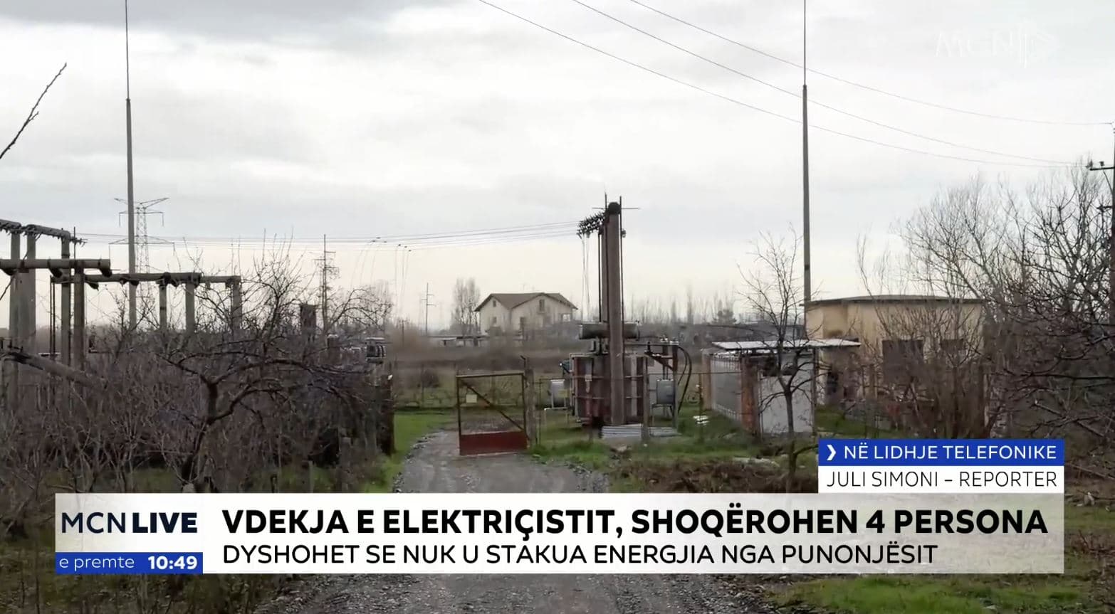 Vdekja e elektriçistit në Lezhë prej mos stakimit të energjisë elektrike, 4 të shoqëruar