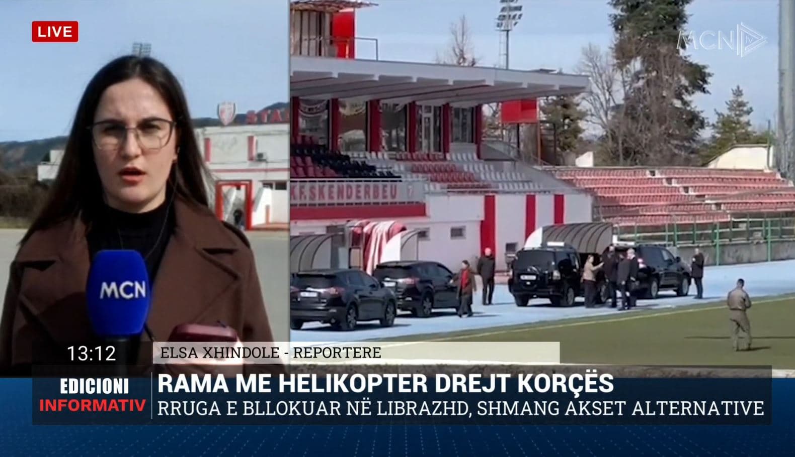 Rama drejt Korçës me helikopter, shmang komunikimin me gazetarët dhe banorët (VIDEO)