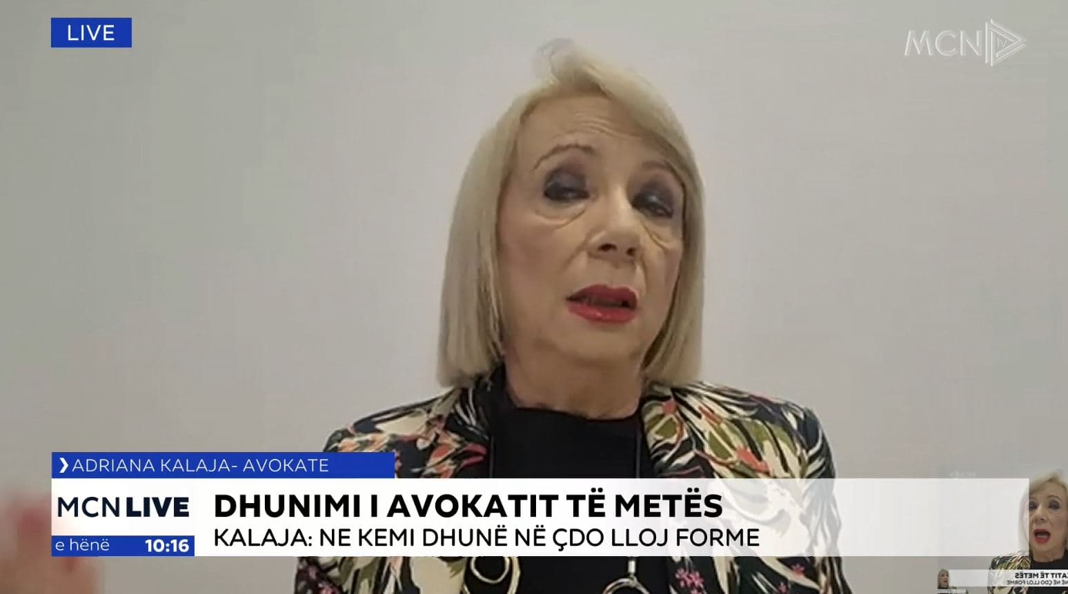 Kalaja: Dhunë shtetërore ndaj avokatit Kujtim Cakrani, duhet reagim (VIDEO)