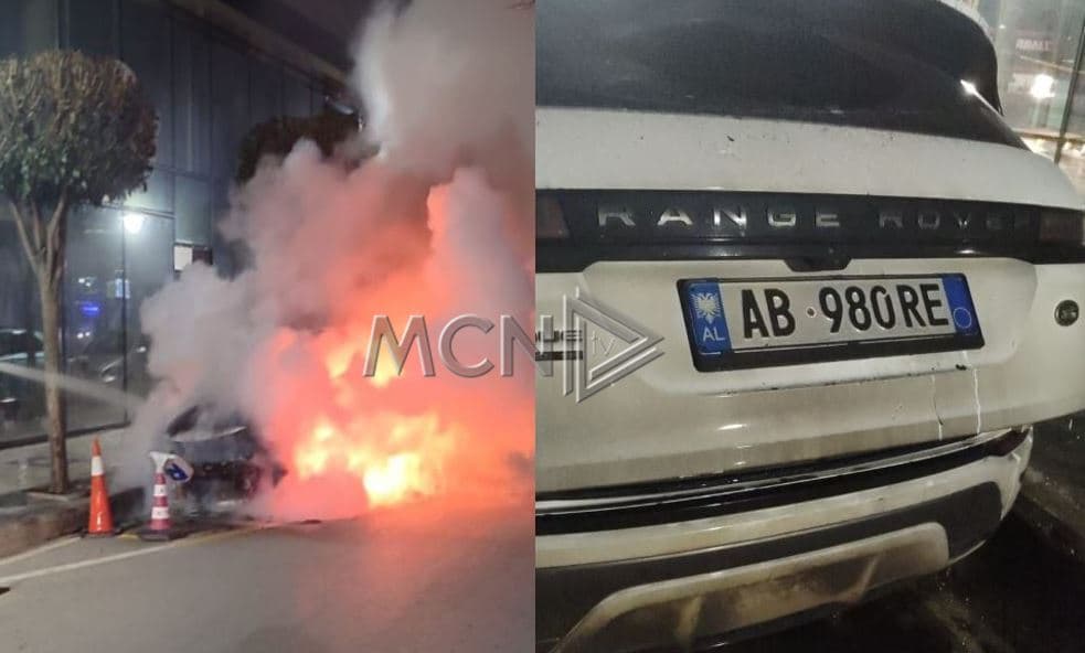 Pogradec/ Digjet gjatë natës një “Range Rover”, dyshohet për zjarrvënie të qëllimshme